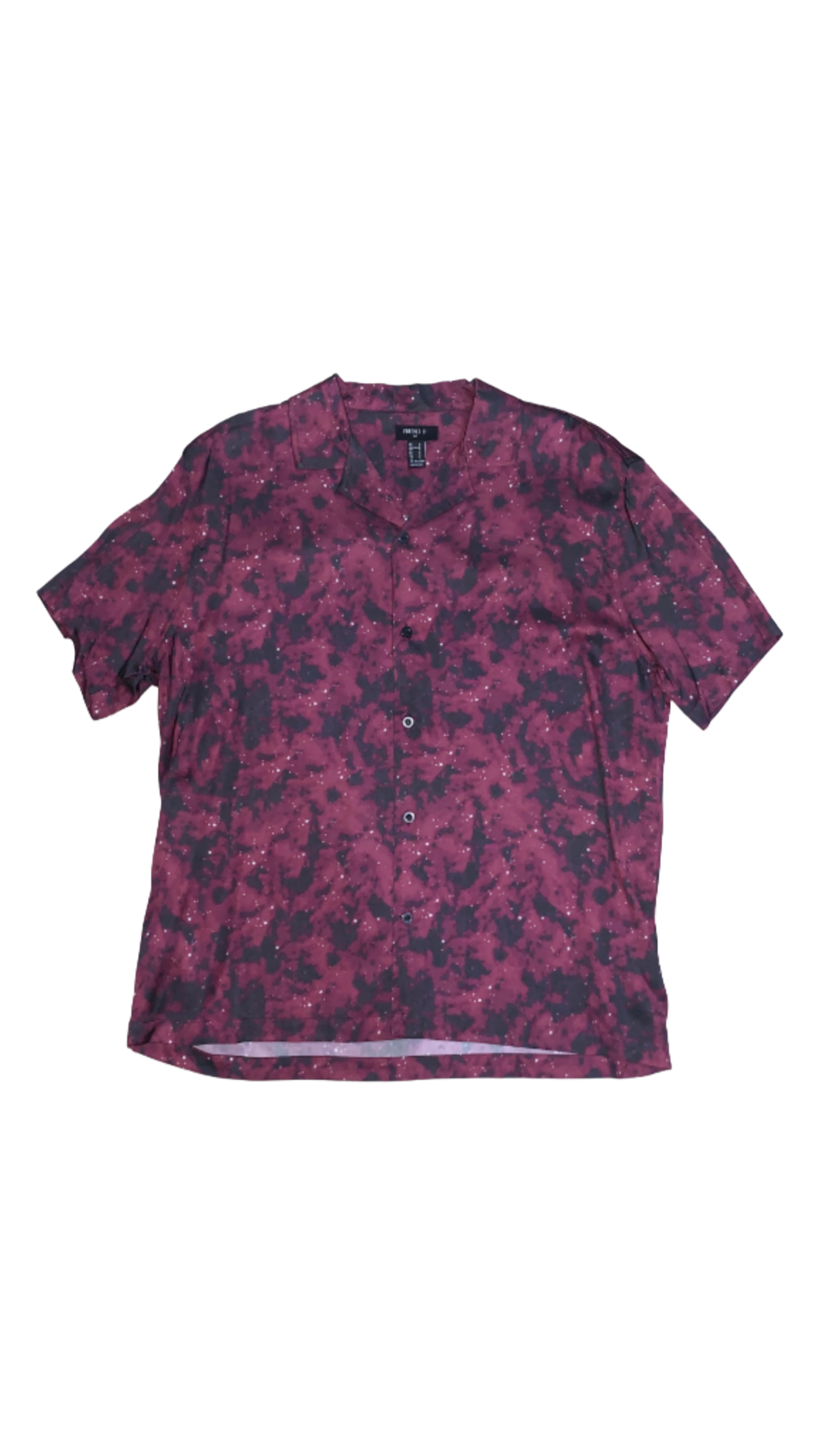 Forever 21 Manga Corta Rojo Vino